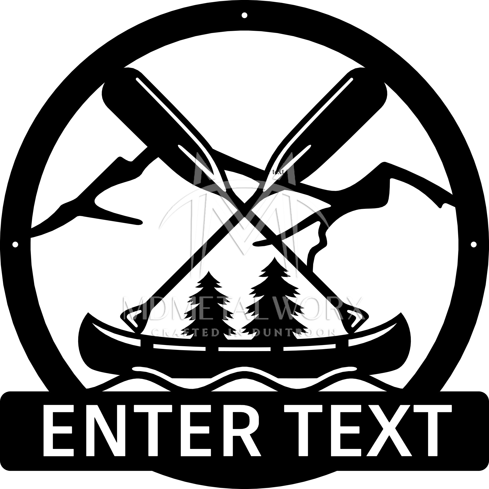 Canoe Custom Sign