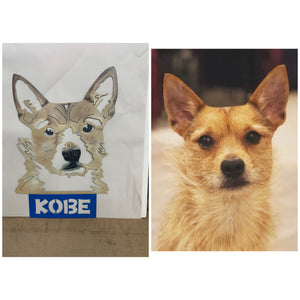 Custom metal dog portrait plasma-cut steel wall art personalized - MD MetalWorx Canada