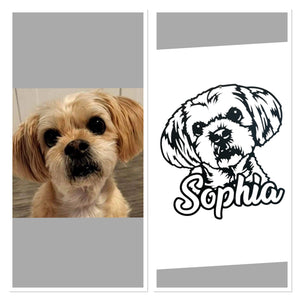 Custom metal dog portrait plasma-cut steel wall art personalized - MD MetalWorx Canada
