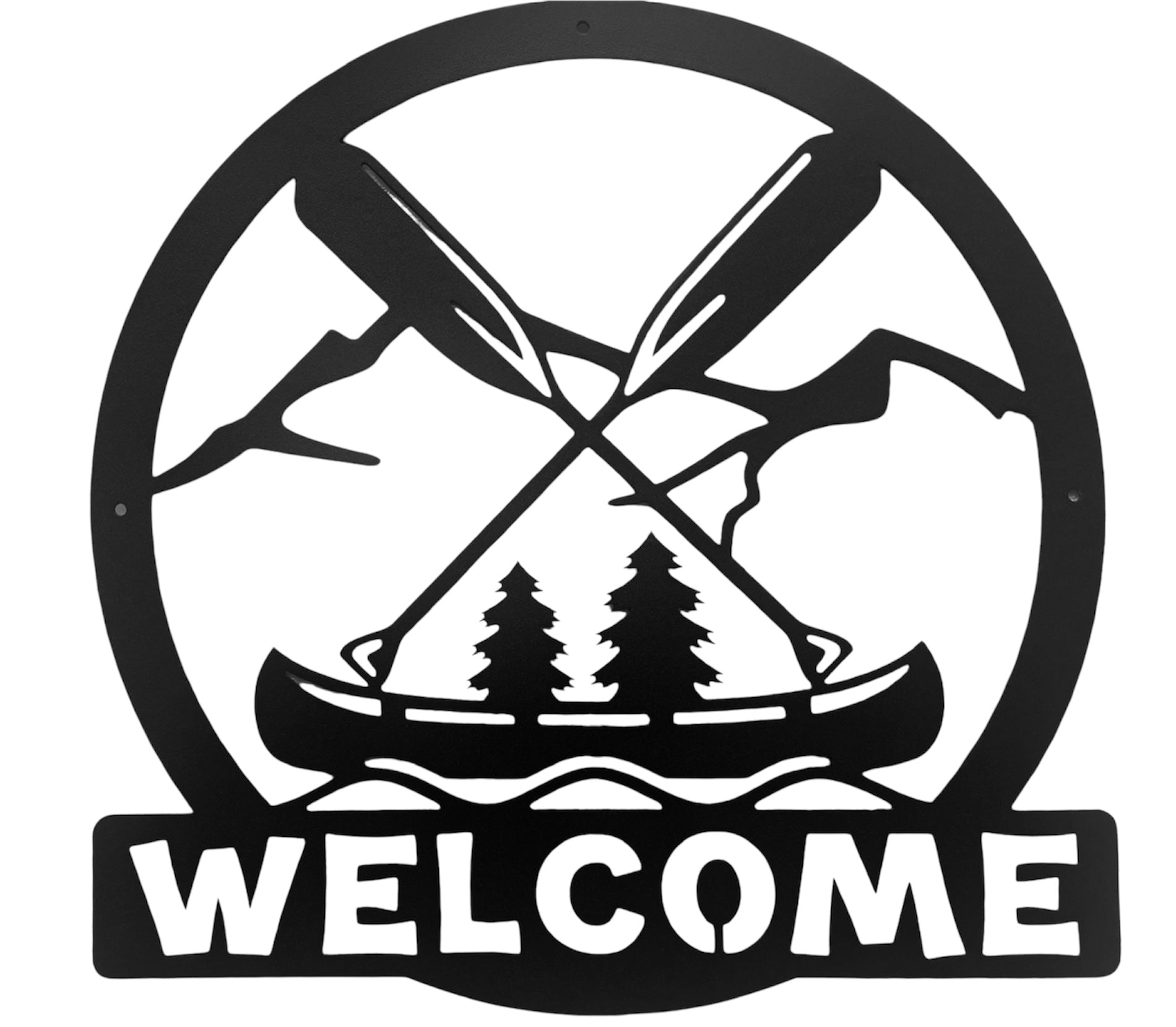 Canoe Welcome Sign