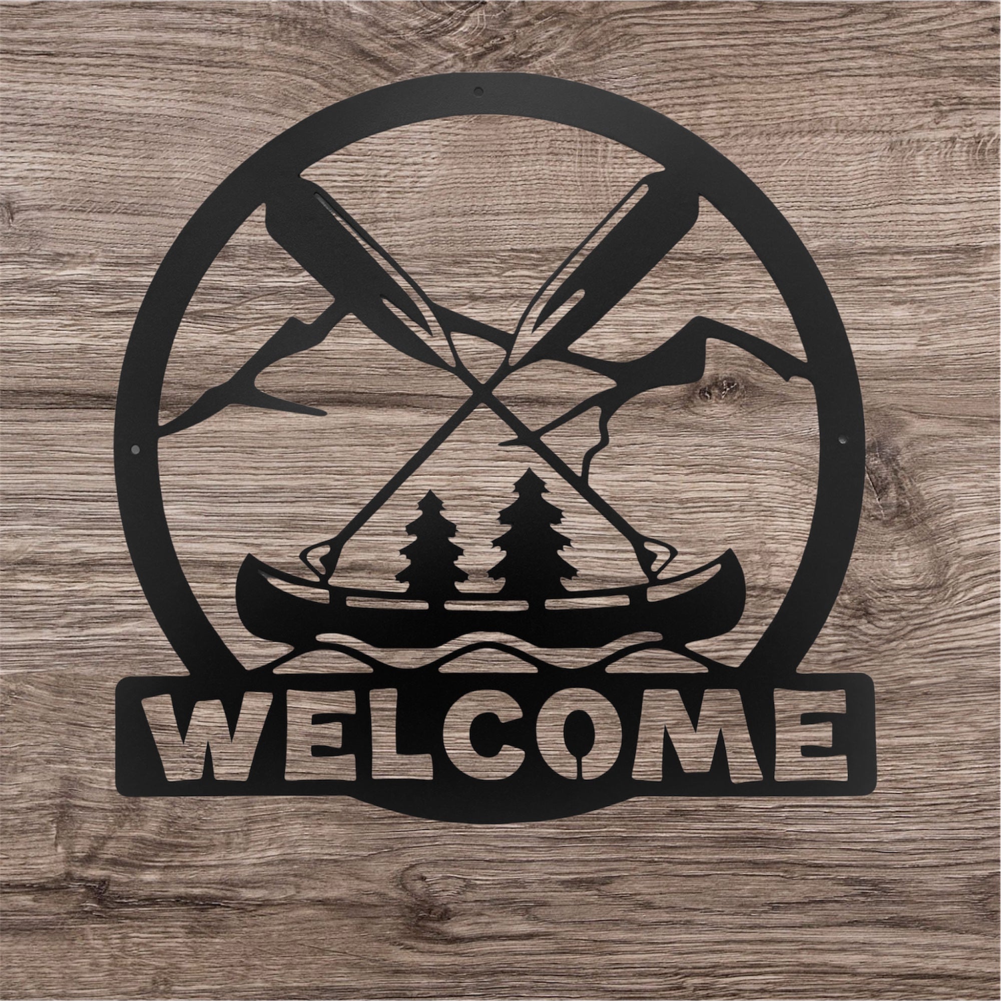 Canoe Welcome Sign