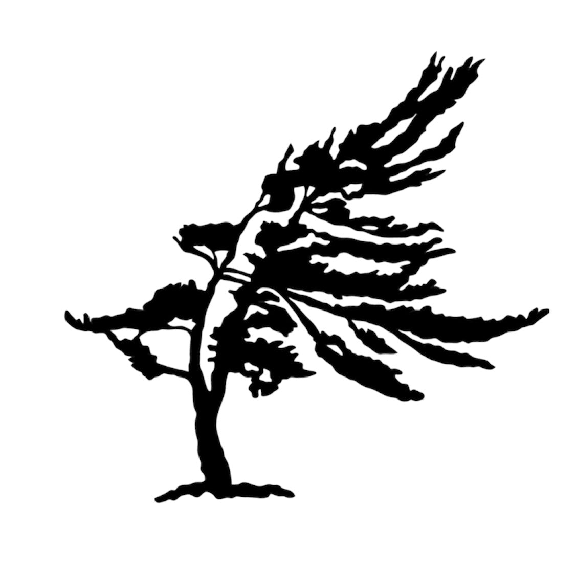 Windswept Pine Tree Right Facing - MD Metalworx