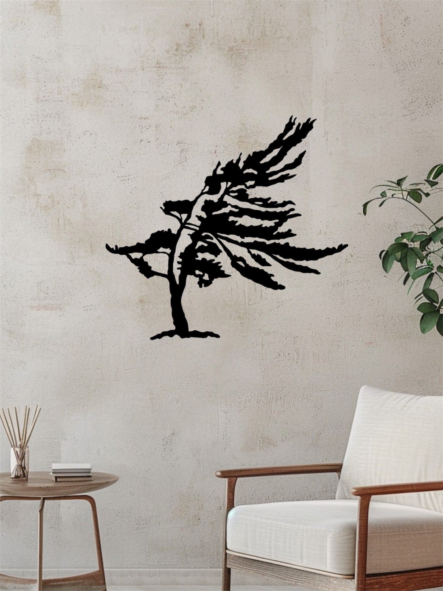 Windswept Pine Tree Right Facing - MD Metalworx