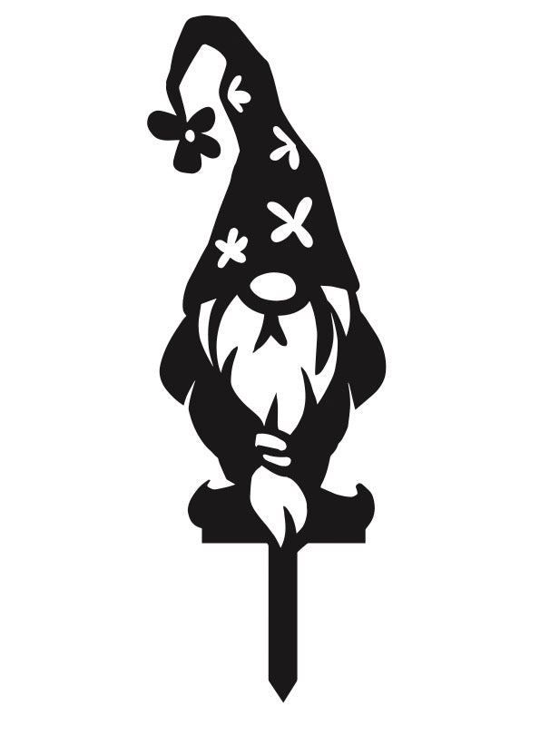 Garden Gnomes Flower Hat Long Beard - MD Metalworx