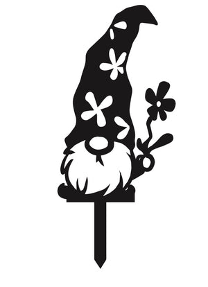 Garden Gnomes Flower Hat Short Beard - MD Metalworx