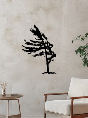 Windswept Pine Tree Left Facing - MD Metalworx